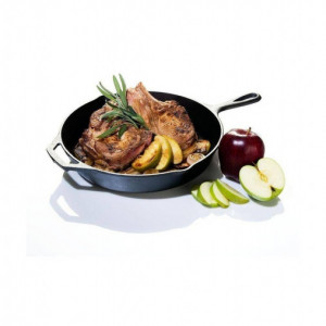 Tigaie adanca rotunda din fonta cu maner Camp Chef 30 cm CC-SK12 3