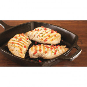 Tigaie grill adanca patrata din fonta cu maner Lodge 26,7 cm - L-8SGP3 3