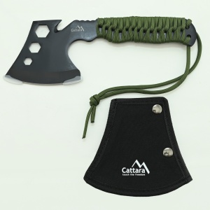 Topor multifunctional Cattara Viking 24cm, chei, paracord, teaca - TT13266 - Img 5