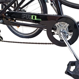 Tricicletă 24" pentru adulți BR CYCLES Pro2008-VB, cadru oțel 16", 7 viteze, frâne V-Brake/tambur, negru - Img 11