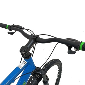 Bicicleta BR TARGET Carrier 29", 21 viteze, frane pe disc, cadru otel 17", manete secventiale, albastru/verde - Img 12