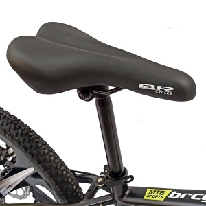 Bicicleta BR Tornado 24", 21 viteze, frane pe disc, cadru din aluminiu 13", manete secventiale, negru - Img 7