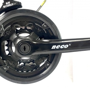 Bicicleta BR Tornado 24", 21 viteze, frane pe disc, cadru din aluminiu 13", manete secventiale, roz - Img 3