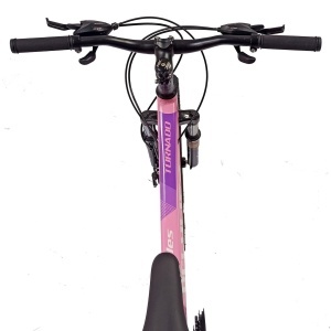 Bicicleta BR Tornado 26", 21 viteze, frane pe disc, cadru din aluminiu 13.5", manete secventiale, roz - Img 15
