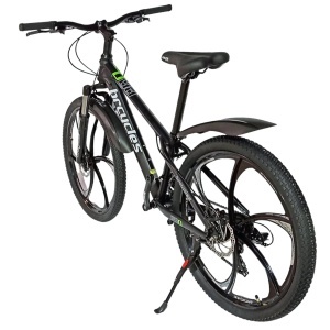 Bicicleta BR Tsunami ProMG 24", cadru otel 13", jante magneziu, manete secventiale, frane disc, 21 viteze, negru - Img 2