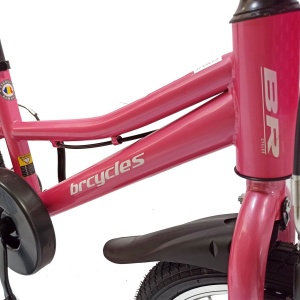 Bicicletă copii BR Neptune Kids 16", cadru oțel, roz, varsta 4 - 6 ani - Img 4