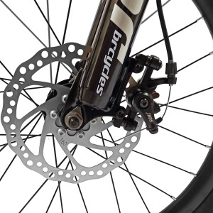Bicicleta copii BR Tornado 20", cadru aluminiu 12", manete revoshift, frane disc, 7 viteze, albastru, varsta 7-10 ani - Img 3