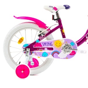 Bicicleta Copii DHS Spring - 18 Inch, Mov - Img 5
