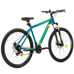 Bicicleta MTB Colinelli COL25, Marimea L, 29 inch, Verde, Schimbator Shimano ST-EF500 EZ-FIRE PLUS, 24 Viteze, Cadru Aluminiu, Frane pe Disc - Img 3