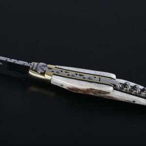 Briceag cu Tirbuson Laguiole en Aubrac, Maner Corn Cerb lama 12cm - LGL0312BCL/FSJ1 3