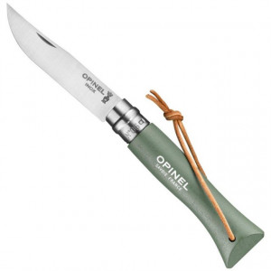 Briceag Opinel N°06 Inox Verde Salvie, 7cm - 002203