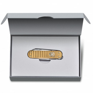 Briceag Victorinox Classic Precious Alox Brass Gold - 0.6221.408G 4