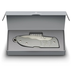 Briceag Victorinox Evoke Alox One Hand,136 mm, Silver 0.9415.D26 - Img 5