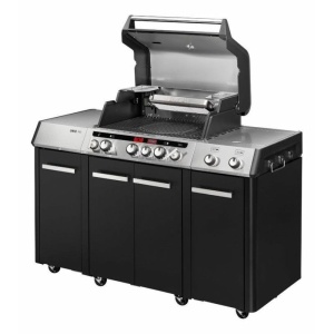 Bucatarie pe gaz, 3 arzatoare inox, arzator infrarosu ajustabil, grile fonta, Enders Uniq Pro 3 IK Kitchen Turbo - 860833