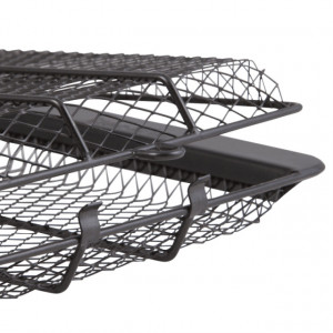 Cos de legume pentru gratar Char-Broil non stick - 140541 margine