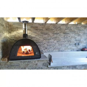 Cuptor traditional pentru pizza pe lemne Maximus negru - MAXIMUSBLACK 3