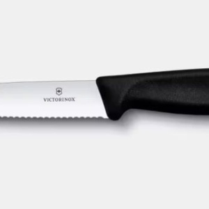 Cutit pentru friptura Victorinox Swiss Classic Steak&Pizza Knife, lama 12cm, Black 6.7933