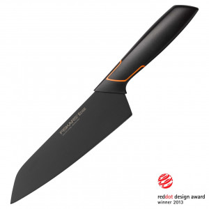 Cutit Santoku Fiskars Edge, 17 cm, otel inoxidabil