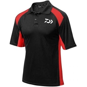 DAIWA Tricou POLO Tournament Negru/Rosu