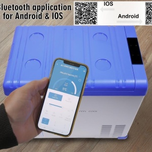 Frigider auto cu compresor Alpicool 50l 230/24/12V -20°C BLUE APP - TT07092 - Img 8