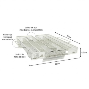 Generator premium de fum rece, fabricat din inox, 22x22x4,5 cm, Grillart - GA-1011 - Img 4