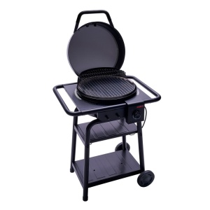 Gratar electric 2.100 W si pe carbuni hibrid, 370 grade Celsius, TRU-Infrared, Char-Broil Patio Bistro E2Coal - 140255 - Img 4