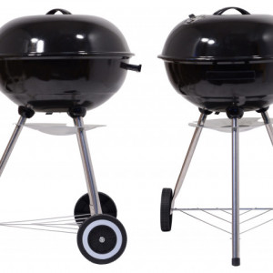 Gratar pe carbuni Cattara Bari, mobil, 46cm, capac - TT13027 - Img 4