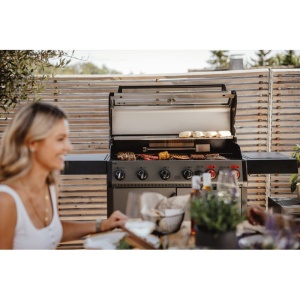 Gratar pe gaz, 6 arzatoare inox, arzator infrarosu, grile fonta, Enders Hyde 6 SIKR Turbo II - 804433 - Img 3