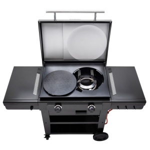 Gratar pe gaz tip plancha, grill si cuptor de pizza cu 2 arzatoare Char-Broil Versa-Tile Griddle - 140241 - Img 3
