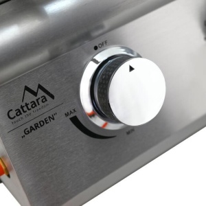 Gratar table top pe gaz Cattara Garden cu 3 arzatoare, 9.6kw, inox, capac dublu - TT14100 - Img 6