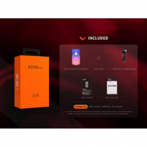 Lanternă EDC - 500 Lumeni 90 Metri Fenix E03R V2.0 Limited Edition - ADV-481-012 - Img 5