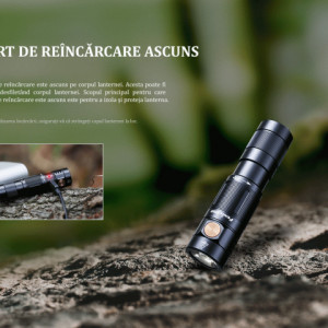 Lanterna Fenix E09R - Lanternă EDC - 600 Lumeni - 124 Metri - ADV-447-001 2