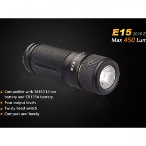 Lanterna Fenix E15 - Editie 2016 - 450 lumeni
