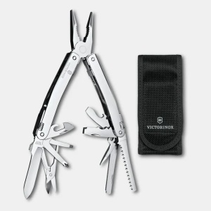 Multifunctional Victorinox Swiss Tool Spirit MX Teaca Nylon, 105 mm, argintiu 3.0224.MN