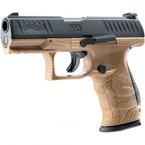 Pistol Airsoft Co2 Umarex Walther PPQ M2 T4E FDE CAL.43 CO2 Tan 4J - VU.2.4762