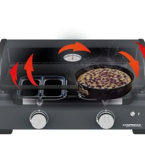 Plancha pe gaz Campingaz Sigma 2 Cook, 2 arzatoare, 6kw, fonta emailata, aprindere electronica - 2217204 - Img 13