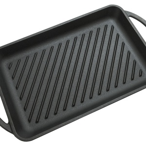 Plita grill Cattara din fonta cu manere , 33x21.5cm, inaltime 3cm - TT13062 - Img 2