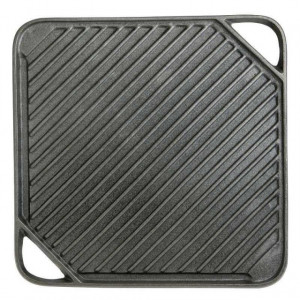 Plita universala din fonta cu 2 fete neteda si grill 26 x 26 cm Activa Mr. Padelllas - 20020