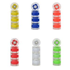 Roata LED penny board ABEC 7 galbena-2 bucati - Img 2