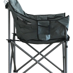 Scaun pliabil camping Cattara Lisboa, 80 x 95 x 62cm, suparta 120kg, antracit - TT13473 - Img 3
