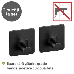 Set 2 carlige patrate Ureo Wenko Black Outdoor Kitchen - 55009100 - Img 5