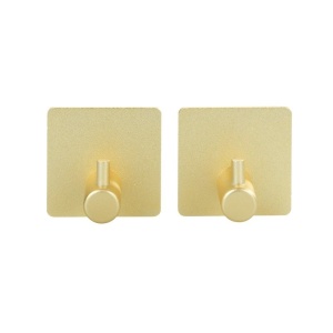 Set 2 carlige patrate Wenko Aluminium Ureo auriu mat - 54860100