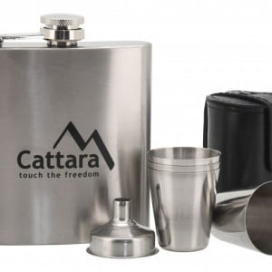 Set butelca 175ml cu 4 pahare Cattara TT13625
