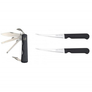 Set cadou briceag multifunctional si doua cutite de filetat inoxidabile Mikov - OUTMA.V2003027