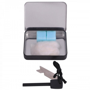 Amnar set de aprins focul in cutie metalica MFH - 27105 2