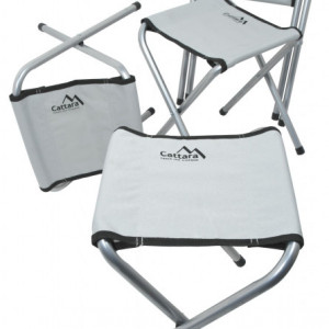 Set pliabil masa + 4 scaune DOUBLE Cattara - gri - TT13488 - Img 7
