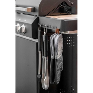 Sina magnetica cu carlige Wenko Black Outdoor Kitchen 30 x 6,5 x 2 cm negru - 55014100 - Img 10
