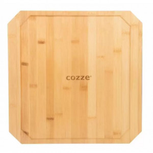 Tava reversibila din fonta cu suport din bambus pentru servire Cozze 33 x 33 cm - 90327 3