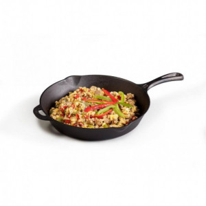 Tigaie adanca rotunda din fonta cu maner Camp Chef 30 cm CC-SK12 4