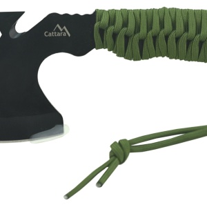 Topor multifunctional Cattara Viking 24cm, chei, paracord, teaca - TT13266 - Img 2